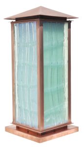 810 Mb2 Brp Sh Cast Glass Copper Pilaster Lantern ADG Lighting Copy