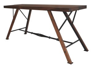 10011 Irwo Ta Surf Rider Console Iron And Walnut Table ADG Lighting