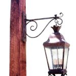 690 Cb4 Br P Shwo Lantern On Forged Arm Adn Wood Post Light 2 648x1024