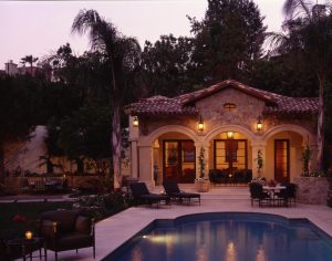 Mulholland Estates Lantern Design Pool House G Olesker Of ADG Lighting Copy