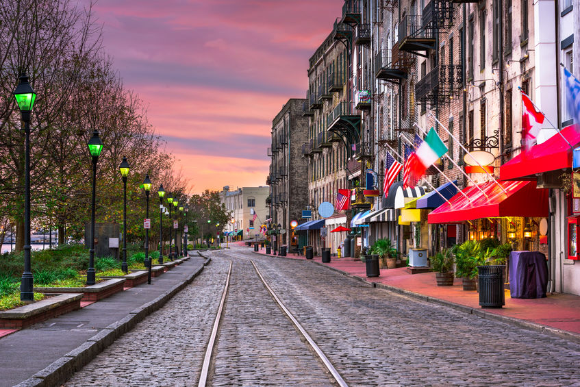 River Street In Savannah Georgia